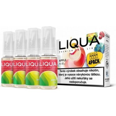 Ritchy Liqua Elements 4Pack Apple 4 x 10 ml 0 mg – Zboží Mobilmania