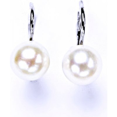 Čištín stříbrné na patent šperky přírodní perla bílá NK 1183