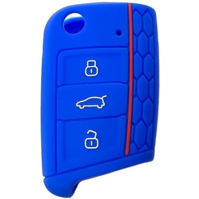 COVERKEYS Obal na klíč, kryt klíče Škoda Superb III (2015 - 2024) silikonový, modrý
