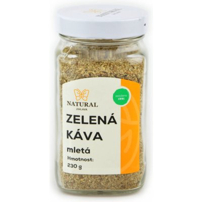 Natural Jihlava Káva zelená mletá 230 g