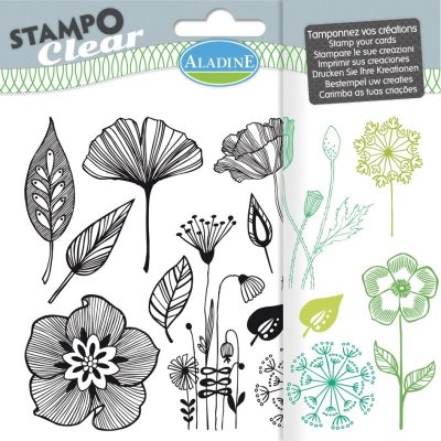 Aladine Gelová razítka Stampo Clear Kytičky a vlčí máky – Zboží Dáma