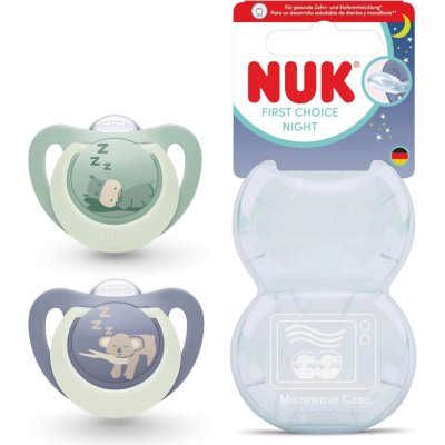 Nuk Dudlík First Choice Night 2 ks Hippo/Koala – Hledejceny.cz
