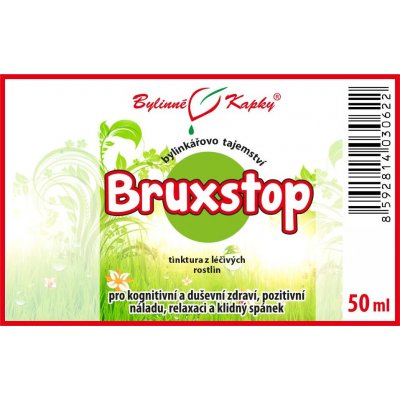 Bylinné kapky Bruxstop tinktura Bylinné kapky Bylinkářovo tajemství 50 ml – Hledejceny.cz