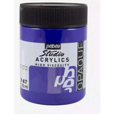 Pebeo Studio Acrylics Pébéo 500 ml 47 dark cobalt violet hue – Hledejceny.cz