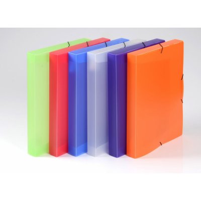 Karton P+P Opaline krabice s gumou heftbox na dokumenty oranžová A4 – Zboží Mobilmania