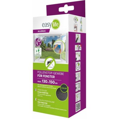 Easy Life Síť proti hmyzu a pylu, 150 x 130 cm, antracit 88-002-1611 – Sleviste.cz