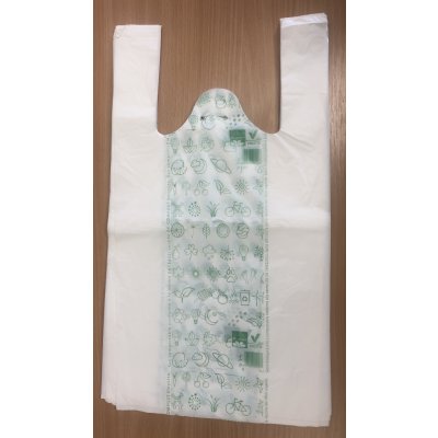 Bio produkty Bio taška košilka bílá 27x16x50cm cena za 50ks – Zboží Mobilmania