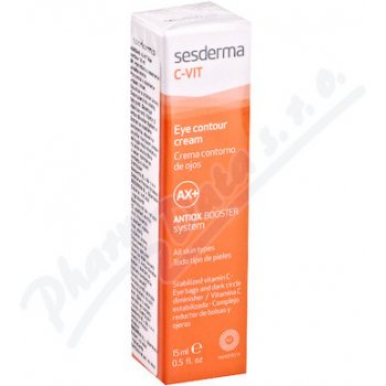 Sesderma C-Vit AX+ oční krém proti otokům a tmavým kruhům Vitamin C Antiox Booster Sysem 15 ml