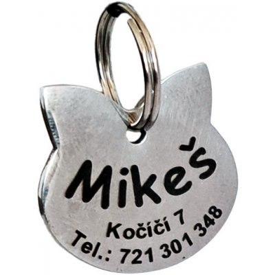 Šperky4U Ocelová psí/kočičí známka srdce PZ049 – Zboží Dáma
