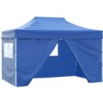 VidaXL 42512 Rozkládací stan, pavilon se 4 stěnami, 3 x 4,5 m, modrý – Hledejceny.cz