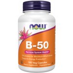 NOW Foods Vitamin B-50 Complex 100 rostlinných kapslí – Hledejceny.cz
