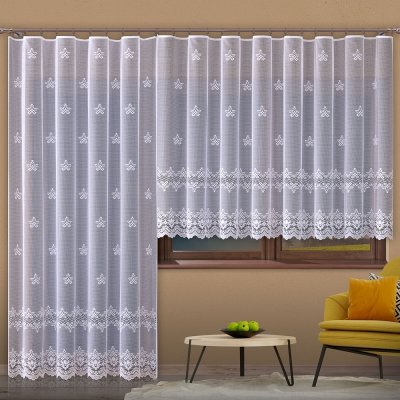 Forbyt kusová záclona BELA jednobarevná bílá, výška 150 cm x šířka 300 cm  (na okno) od 505 Kč - Heureka.cz