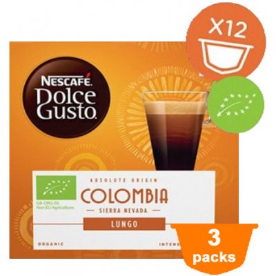 Nescafé Dolce Gusto kávové kapsle lungo Colombia 3 x 12 ks