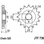 JT Sprockets JTF 736-15 – Zbozi.Blesk.cz