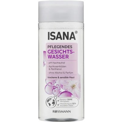Isana pleťová pečující voda pro suchou a citlivou pleť 200 ml – Zboží Mobilmania