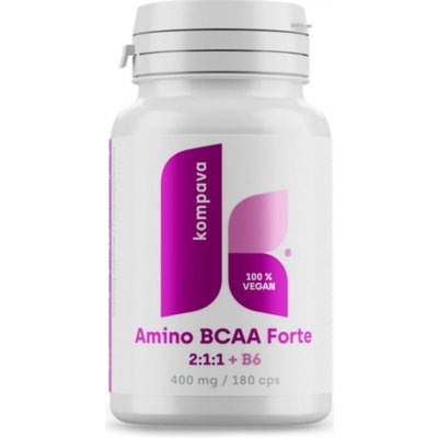 KOMPAVA Amino BCAA forte 2:1:1 400 180 kapslí – Hledejceny.cz