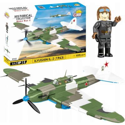 Cobi 5745 II WW Iljušin Il-2 Šturmovik, 1:32, 636 k, 2 f – Zbozi.Blesk.cz