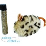 Flamingo Plyšová myš pro kočky s Catnipem 4x4x10cm – Hledejceny.cz