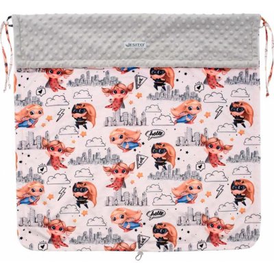 ESITO Nepadací deka MINKY Superholka stříbrná – Zboží Mobilmania