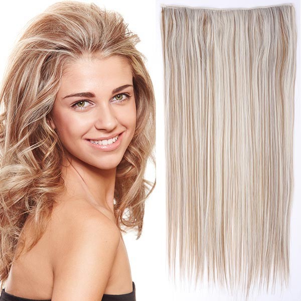 Clip in vlasy 60 cm dlouhý pás vlasů F 27/60 světlý melír F27/60 melír  karamelové v ledové blond od 469 Kč - Heureka.cz