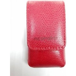 Pouzdro Redpoint kožené svislé - červené 45x85 mm
