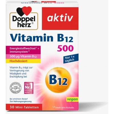 Doppelherz Vitamín B12 500 30 tablet – Hledejceny.cz