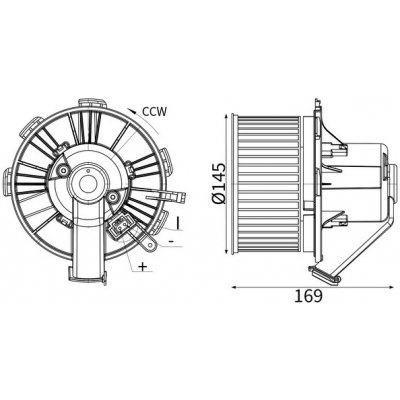 vnitřní ventilátor MAHLE ORIGINAL AB 89 000S (AB89000S) | Zboží Auto