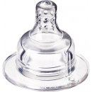 Savička na kojenecké lahve Lovi savička silikon průhledná variabilní 2 ks