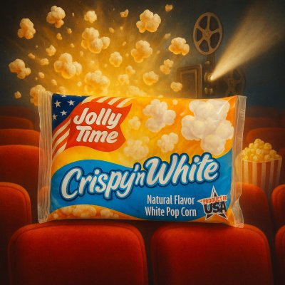 Jolly Time Popcorn mikrovlnný Crispy´n White 100 g – Hledejceny.cz