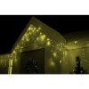 Vánoční osvětlení SPRINGOS LED krápníky 10,5 m 200 LED IP44 8 světelných módů teplá bílá CL0201