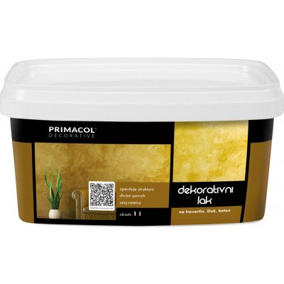 Primacol Decorative omyvatelný průhledný dekorativní lak, 1 l