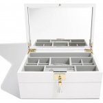 Stackers šperkovnice Orchid White Leather bílá – Zboží Dáma