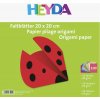 Vystřihovánka a papírový model HEYDA Papíry na origami 20 x 20 cm 100 ks