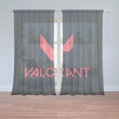 Záclony VALORANT Black: 2 ks - 150x250 cm - Sablio – Hledejceny.cz