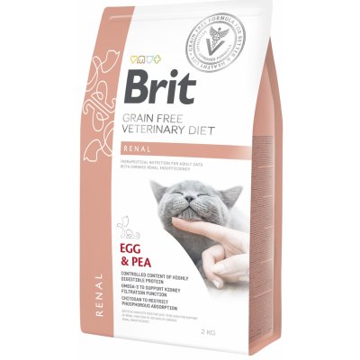 Brit Veterinary Diet Cat Grain Free Renal Egg & Pea 5 kg – Hledejceny.cz