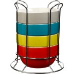 Secret de Gourmet Keramické mísy mísy na kovovém stojanu 4ks 500 ml – Sleviste.cz
