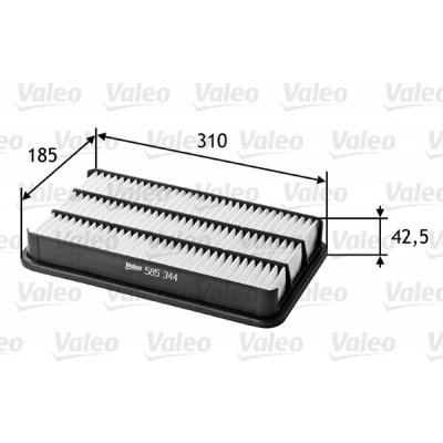 VALEO Vzduchový filtr 585344 – Hledejceny.cz