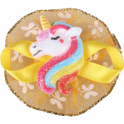 QHP Ozdoba do hřívy Unicorn yellow – Zboží Dáma