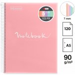 Miquelrius poznámkový blok Emotions, A5, 90 g linkovaný růžová 120 listů – Sleviste.cz