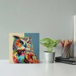 Figured ART Mini SOVA POP ART na rámu 20 x 20 cm – Zboží Mobilmania