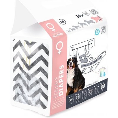 M-Pets Jednorázové pleny pro feny XXL 10 ks – Sleviste.cz