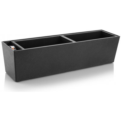 Flower Lover Truhlík s vložkou Supreme stone 75cm, antracit – Zboží Mobilmania