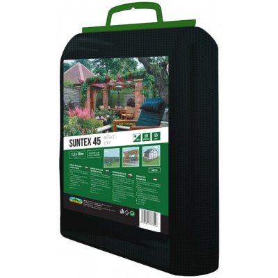 Nohel Garden Stínovka PE SUNTEX 45% s oky antracitová 1,5x10m – Zboží Dáma