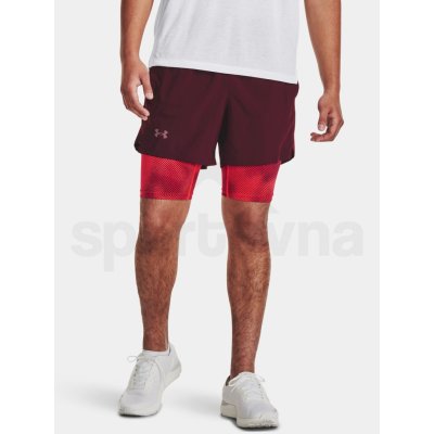 Under Armour kraťasy UA LAUNCH 5'' 2-IN-1 SHORT červená – Zboží Mobilmania