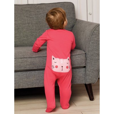 Winkiki Kids Wear Dívčí dupačky Cat fuchsie – Zboží Dáma