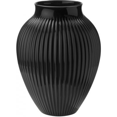 Keramická váza Knabstrup Ripple Black 35 cm Knabstrup – Hledejceny.cz