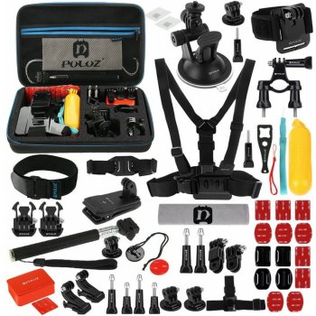 Puluz 53 in 1 Accessories Ultimate Combo Kits for sports cameras PKT09