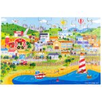 Bigjigs Toys Podlahové puzzle Město 48 dílků – Zboží Mobilmania