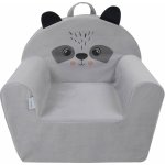 Albero Mio Dětské křeslo velvet odstíny šedé – Zboží Dáma