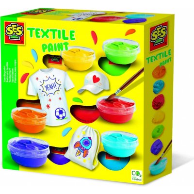 Ses Creative barvy na textil 6ks kreativní set v krabici